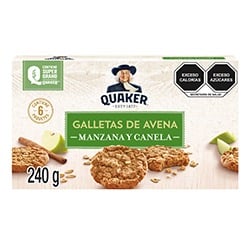 Oat with apple and cinnamon cookies - Quaker-240 gr/8.11 oz