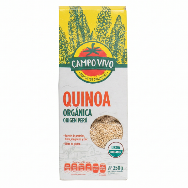 Organic Gluten-Free Quinoa, Campo Vivo 250g/8.8 oz